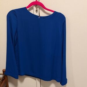 BR Blue Long Sleeve Blouse | size XS